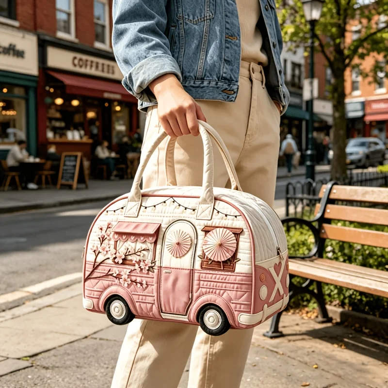 New 9 Styles Bus-Shaped Quilte - Weekender Bag Duffle recension och pris