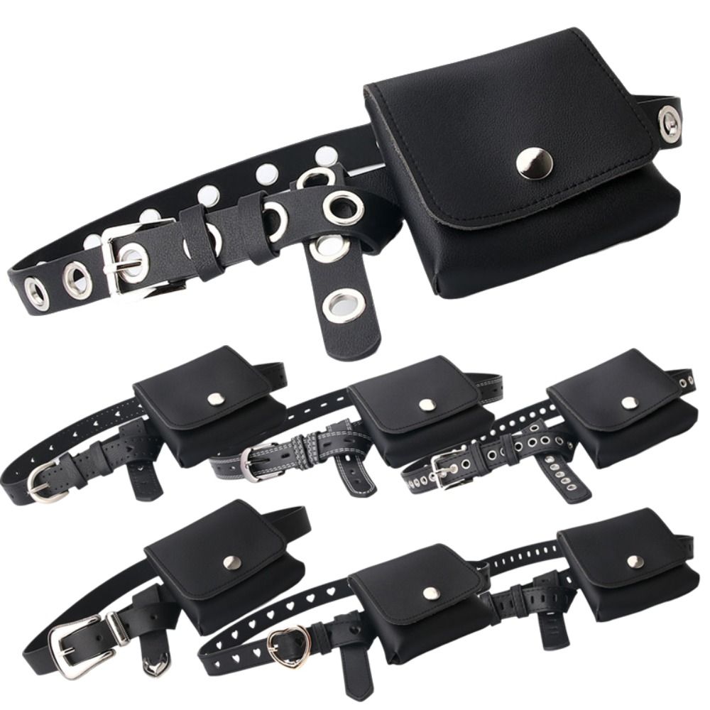 Gifts PU Leather Women Waist B - Belt Bag Leather Wide recension och pris