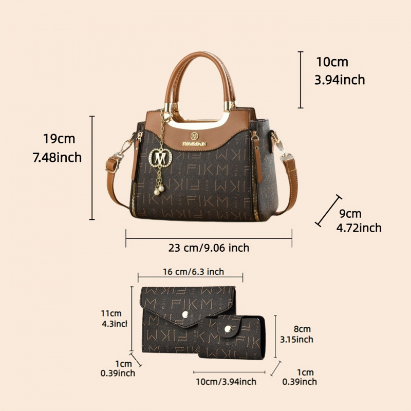 3-piece set of light luxury hi - Luxurious Bag recension och pris