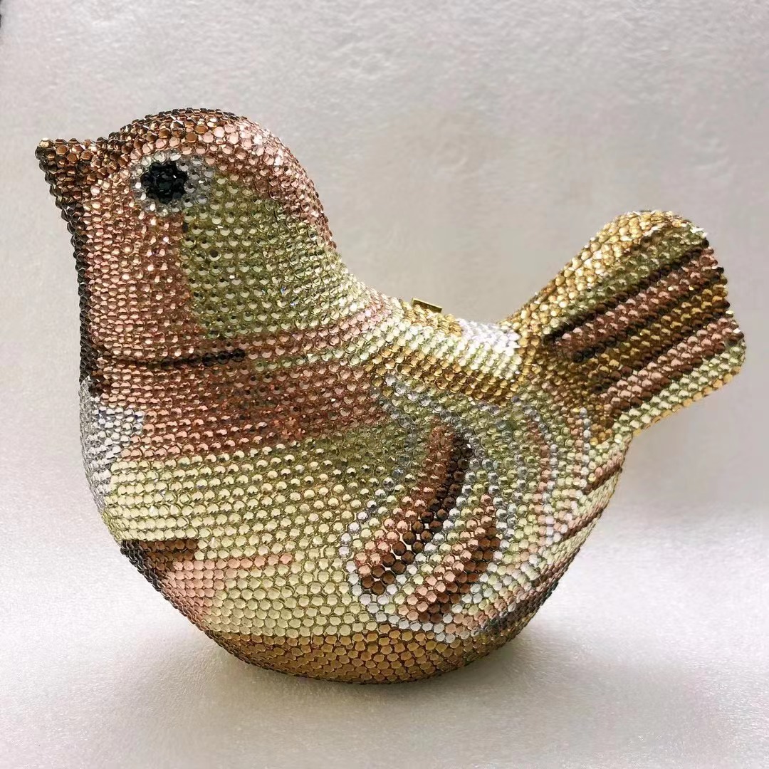 Bird Diamond Evening Bag Clutc - Luxury Bags Yellow recension och pris