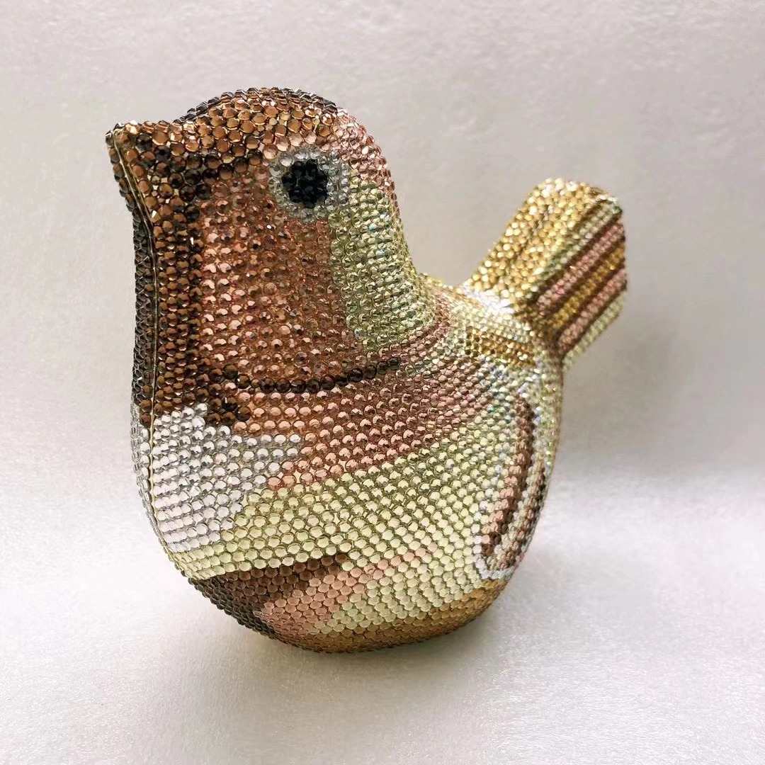 Bird Diamond Evening Bag Clutc - Luxury Bags Yellow recension och pris