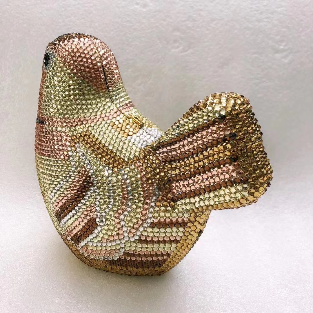 Bird Diamond Evening Bag Clutc - Luxury Bags Yellow recension och pris