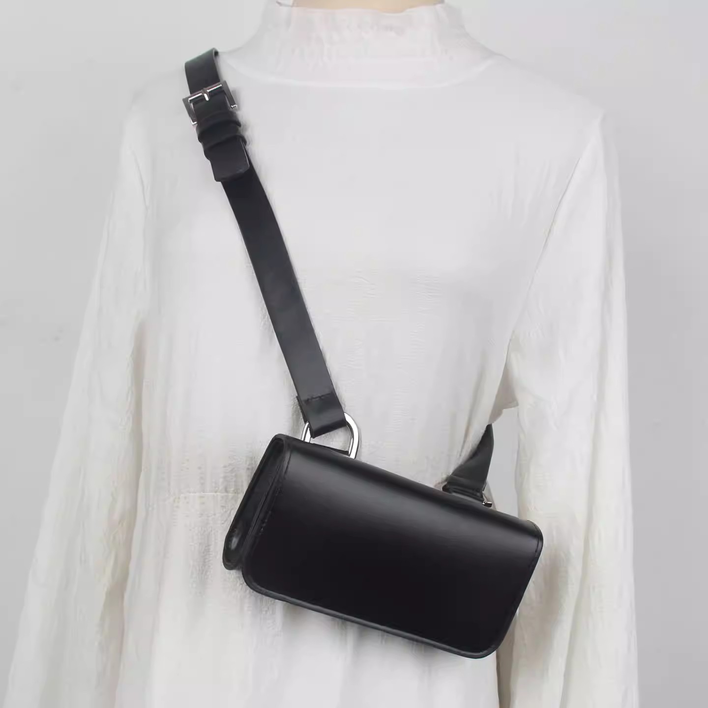 PU Leather Bag Belt Men Women  - Belt Bag Leather Wide recension och pris