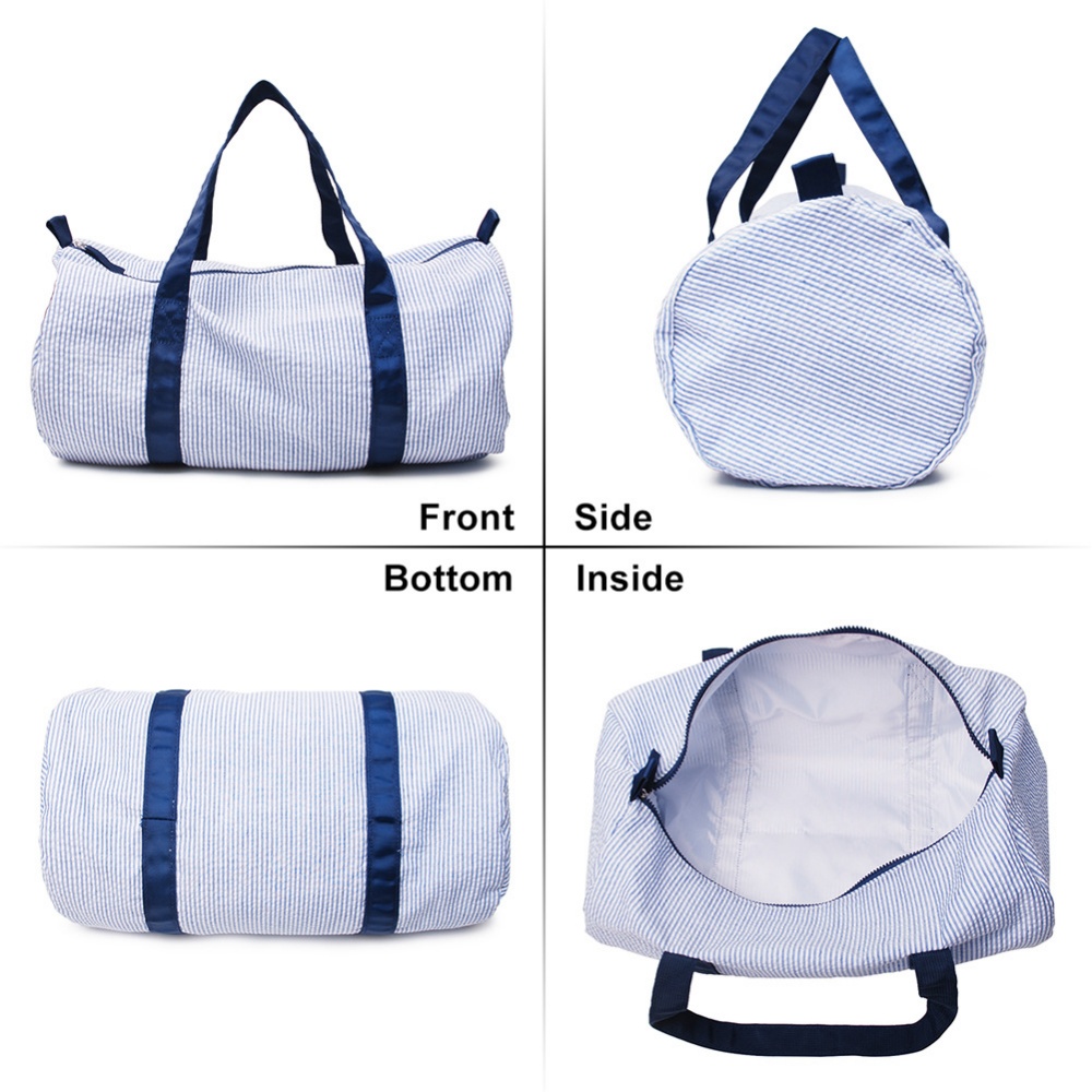 Seersucker Duffle Bag For Kids - Weekender Bag Duffle recension och pris