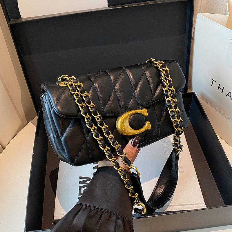 Women Quilted Leather Shoulder - Luxury Bags Gold recension och pris