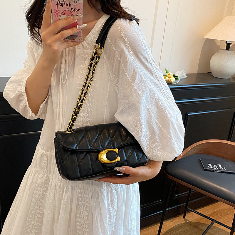 Women Quilted Leather Shoulder - Luxury Bags Gold recension och pris