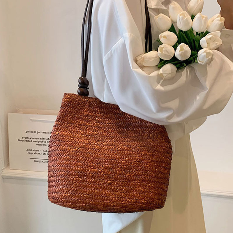 Casual Straw Woven Shoulder Ba - Luxury Beach Bags Ysl recension och pris