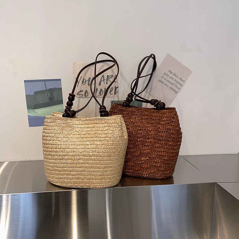 Casual Straw Woven Shoulder Ba - Luxury Beach Bags Ysl recension och pris