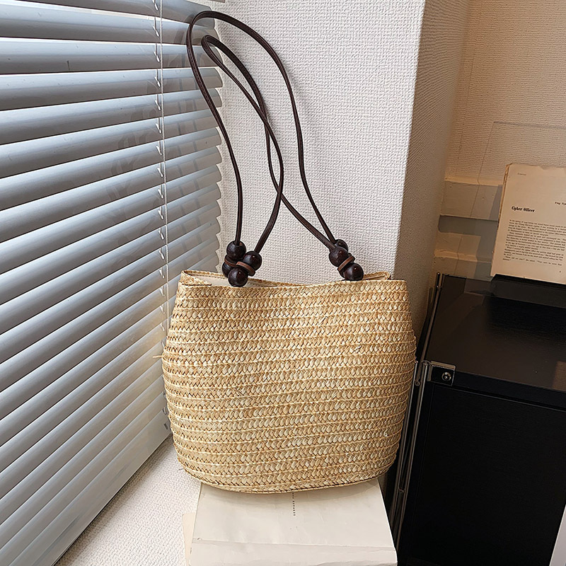 Casual Straw Woven Shoulder Ba - Luxury Beach Bags Ysl recension och pris