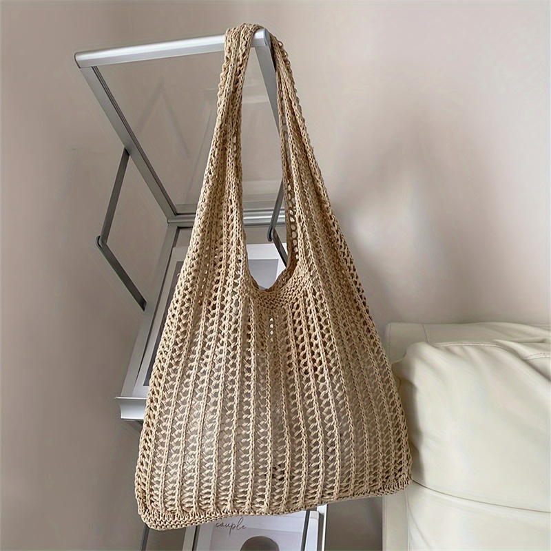 Solid Color Large Capacity Kni - Luxury Beach Bags Ysl recension och pris