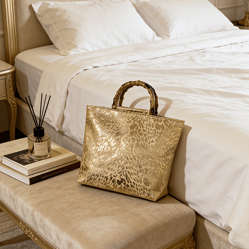 Light luxury metallic gold jac - Luxury Bags Gold recension och pris