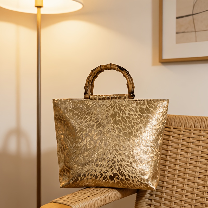 Light luxury metallic gold jac - Luxury Bags Gold recension och pris