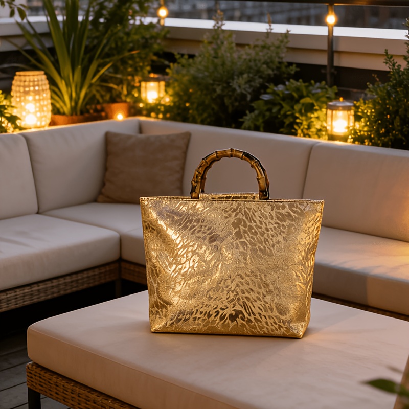 Light luxury metallic gold jac - Luxury Bags Gold recension och pris