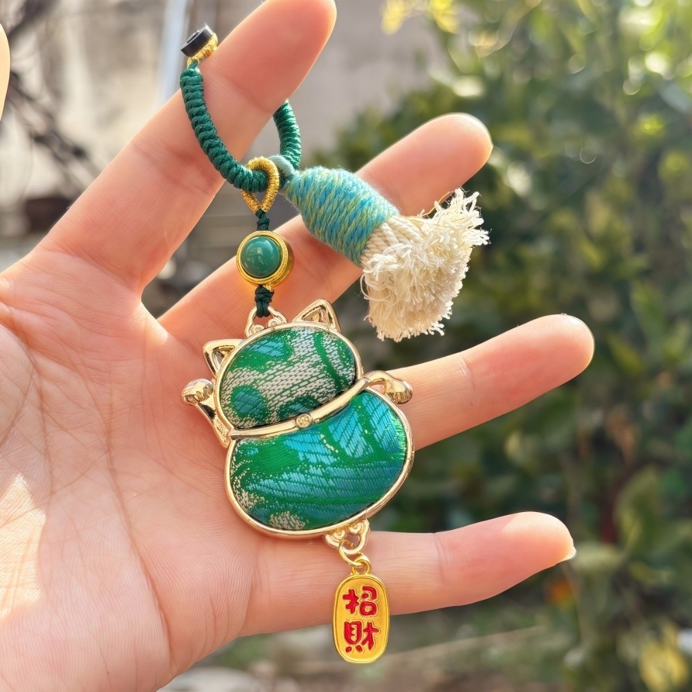 Luxury Brocade Gourd Pendant B - Luxury Bags Yellow recension och pris