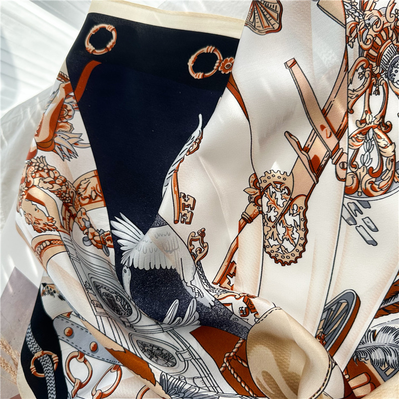 Summer Silk Scarf Women Soft S - Luxury Bags Design recension och pris