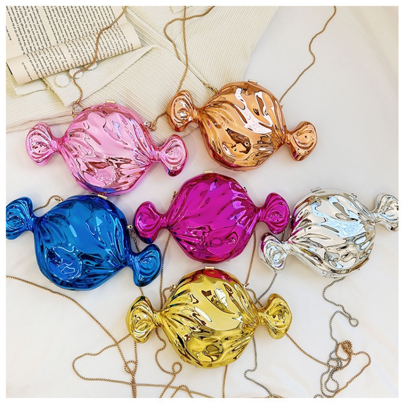 Candy Acrylic Fashion Wedding  - Luxury Bags Gold recension och pris