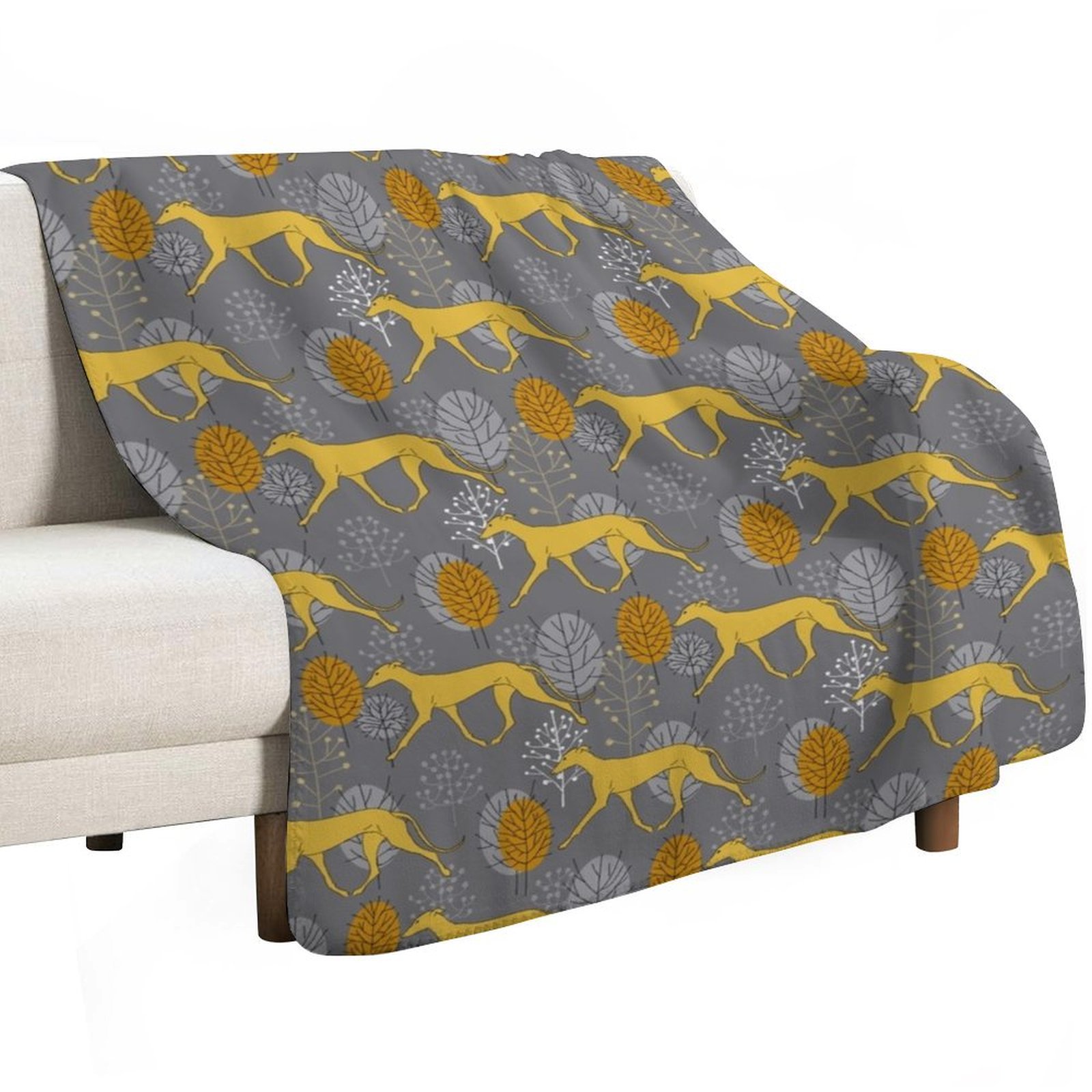 Trotting yellow galgos Throw B - Luxury Bags Yellow recension och pris