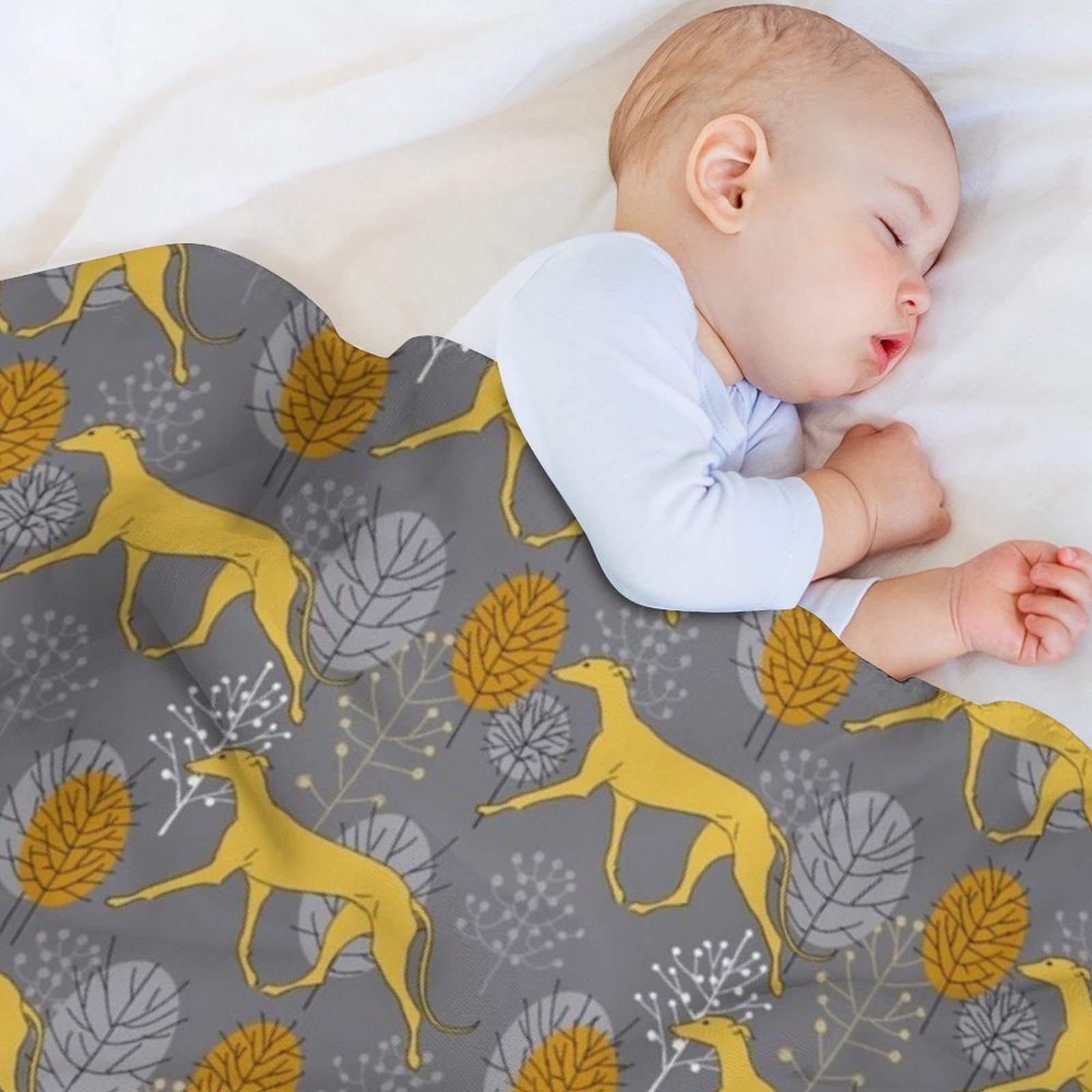 Trotting yellow galgos Throw B - Luxury Bags Yellow recension och pris