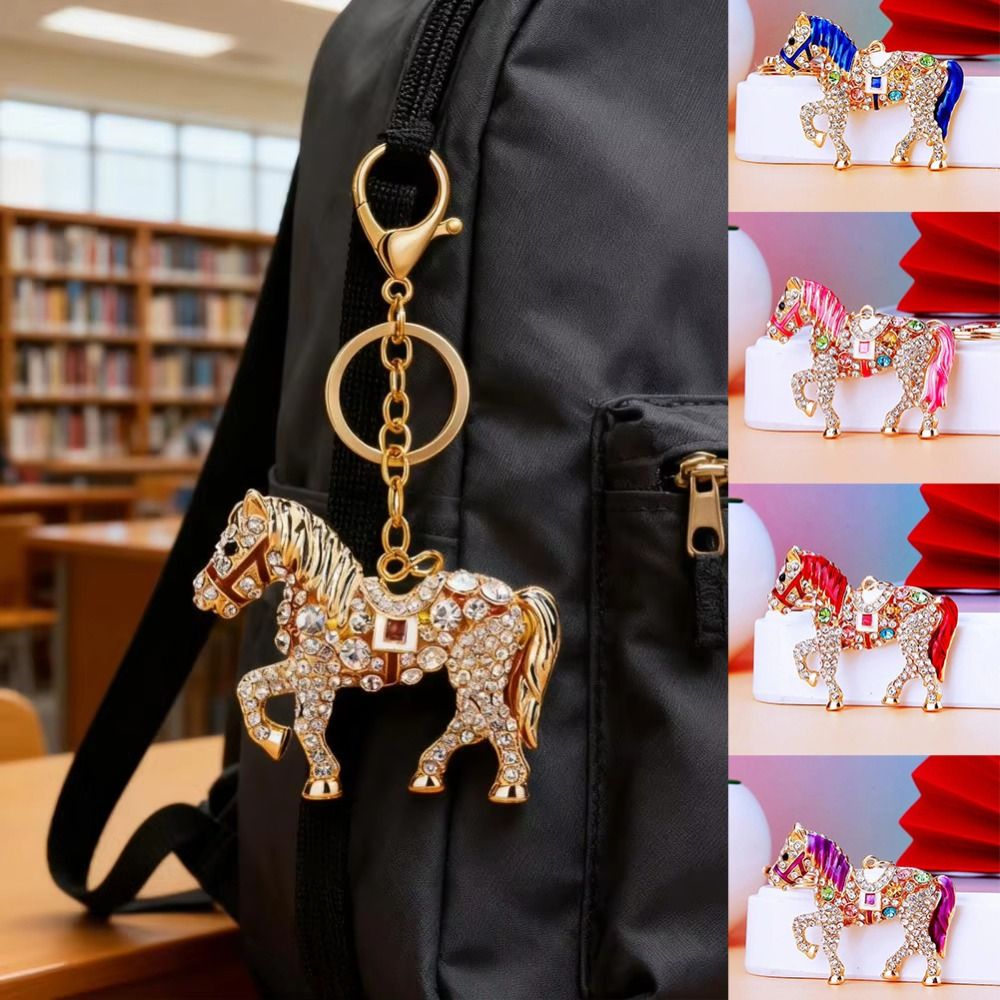 Luxury Metal Horse Key Chain C - Luxury Bags Yellow recension och pris