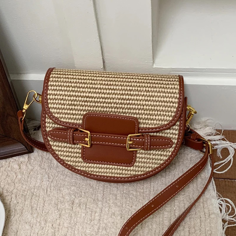 England Style Mini Straw Saddl - Luxury Bags Design recension och pris